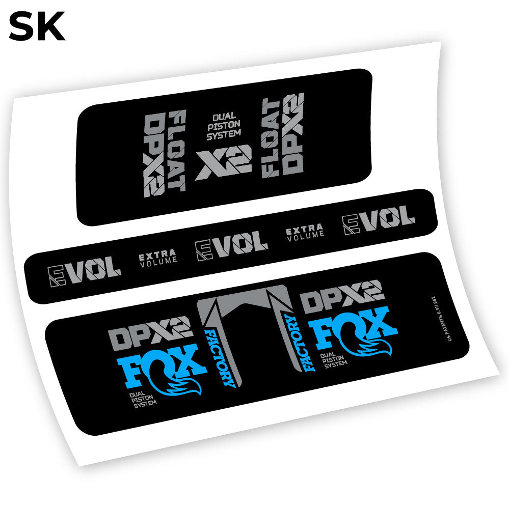 Stickers Fox Float Factory Racing DPX2 2021 compatibles Autocollants amortisseur
