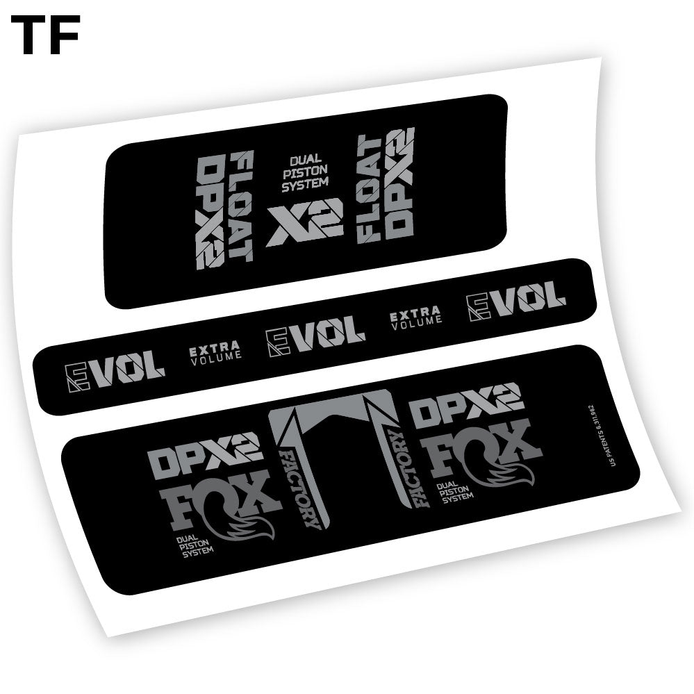 Stickers Fox Float Factory Racing DPX2 2021 compatibles Autocollants amortisseur