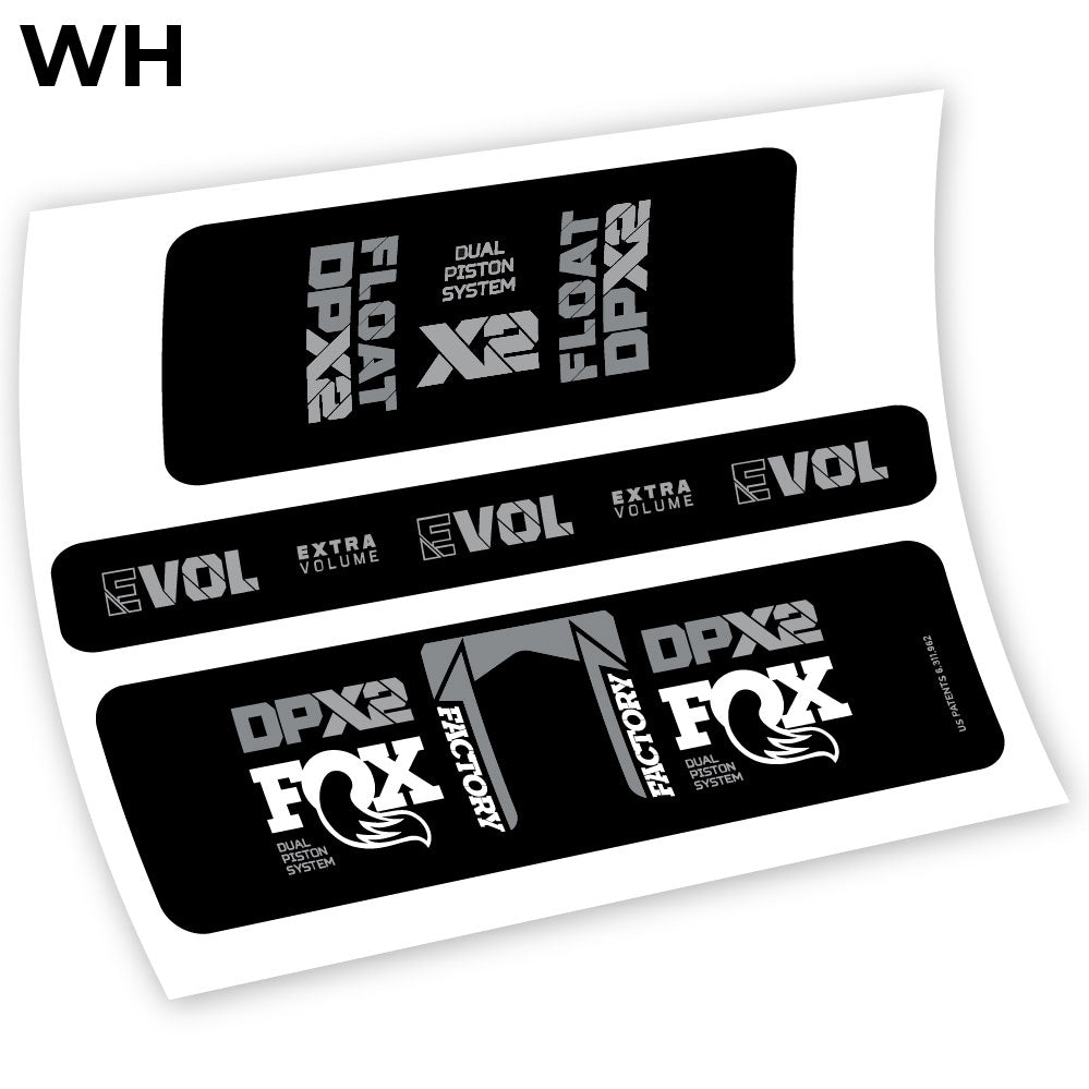 Stickers Fox Float Factory Racing DPX2 2021 compatibles Autocollants amortisseur