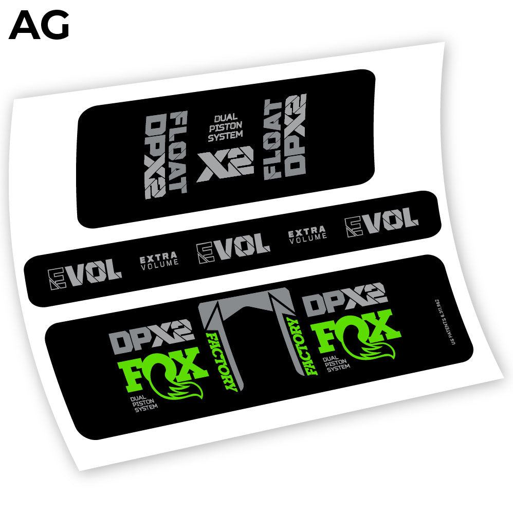 Stickers Fox Float Factory Racing DPX2 2021 compatibles Autocollants amortisseur