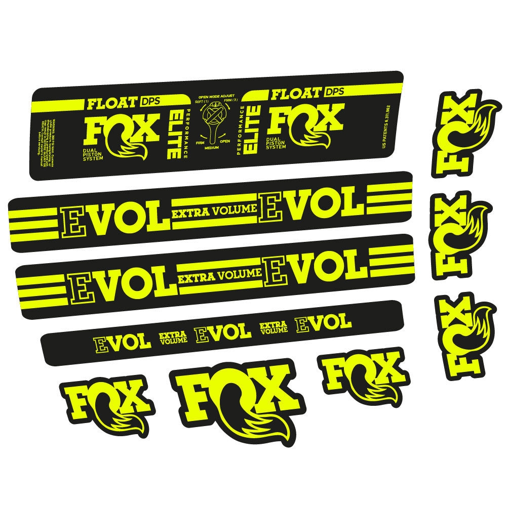 Stickers Fox Float DPS Elite compatibles - Autocollants amortisseur VTT
