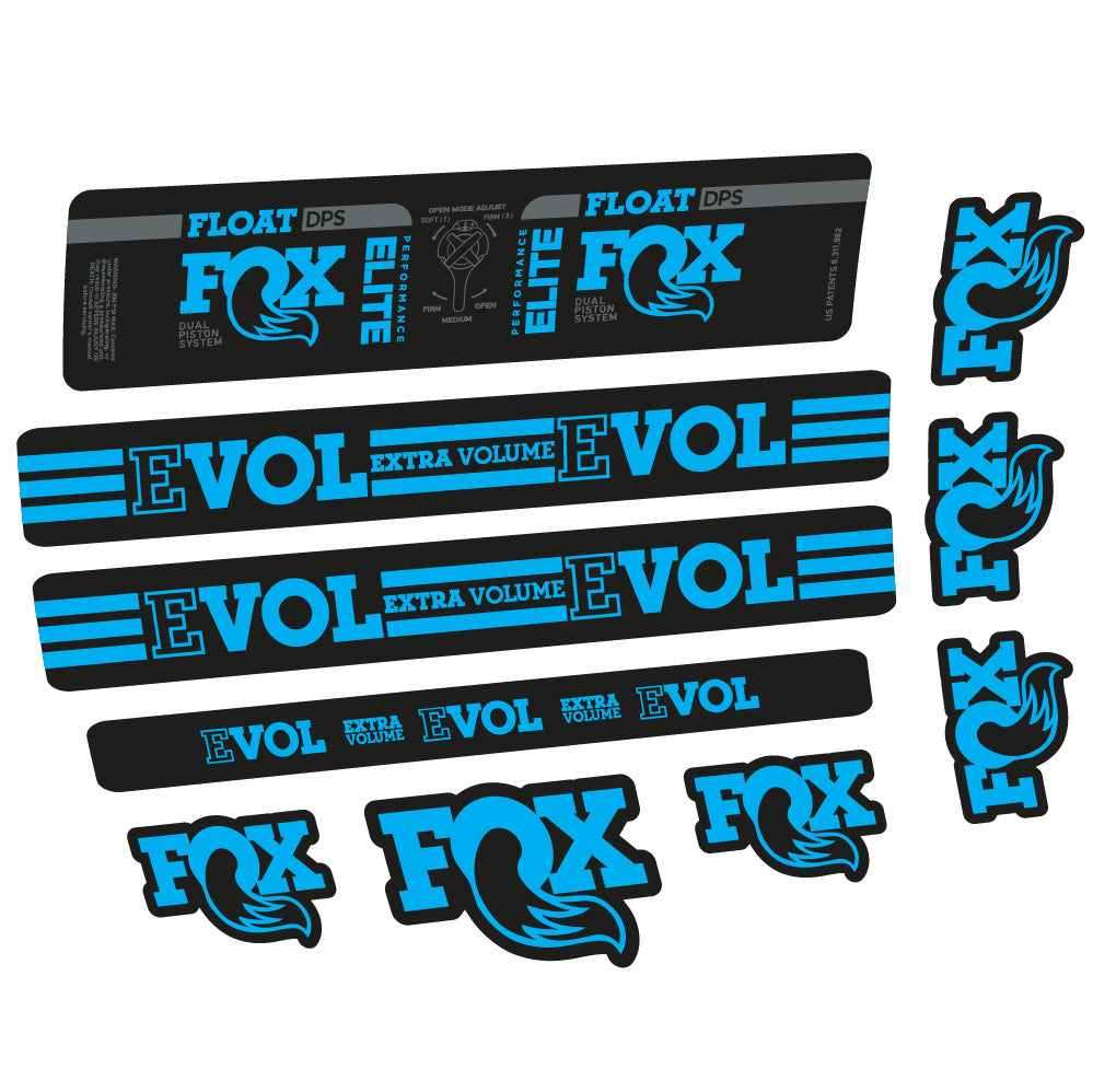 Stickers Fox Float DPS Elite compatibles - Autocollants amortisseur VTT