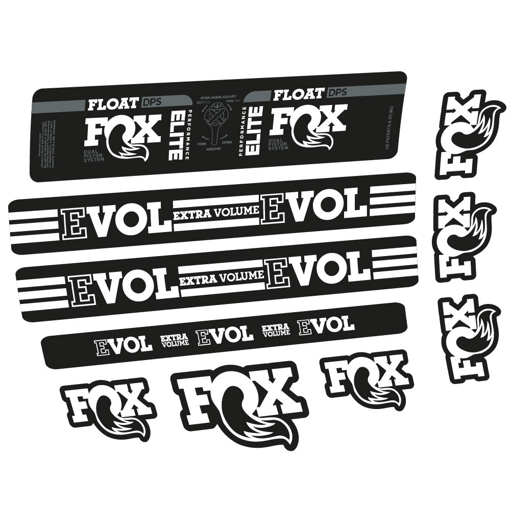 Stickers Fox Float DPS Elite compatibles - Autocollants amortisseur VTT