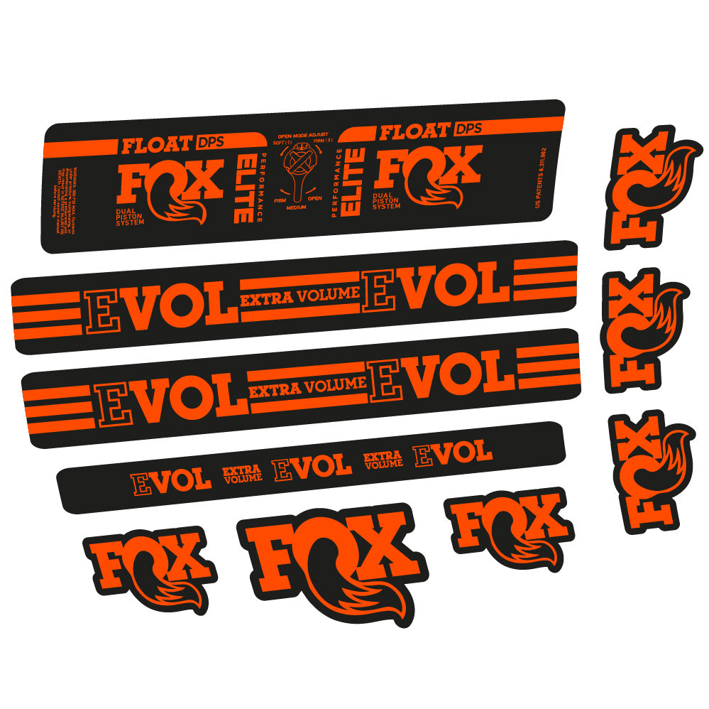 Stickers Fox Float DPS Elite compatibles - Autocollants amortisseur VTT