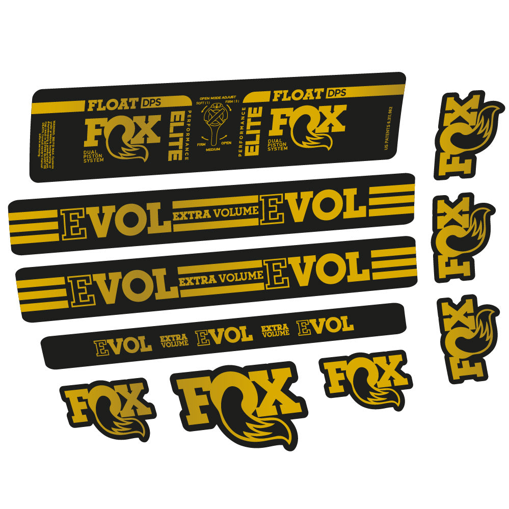 Stickers Fox Float DPS Elite compatibles - Autocollants amortisseur VTT