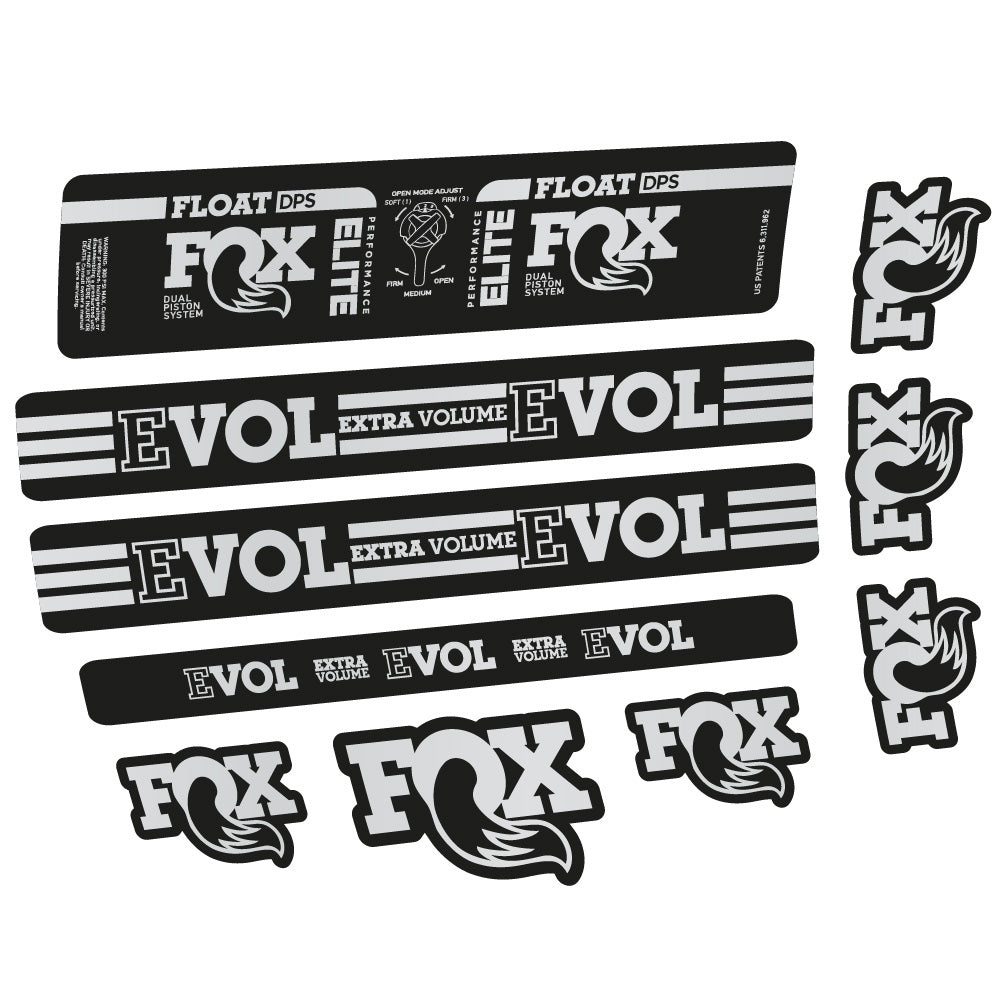 Stickers Fox Float DPS Elite compatibles - Autocollants amortisseur VTT