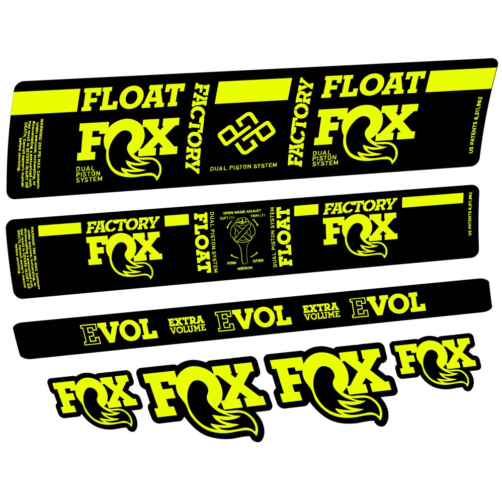 Stickers Fox DPS Factory 2019 compatibles Autocollants amortisseur