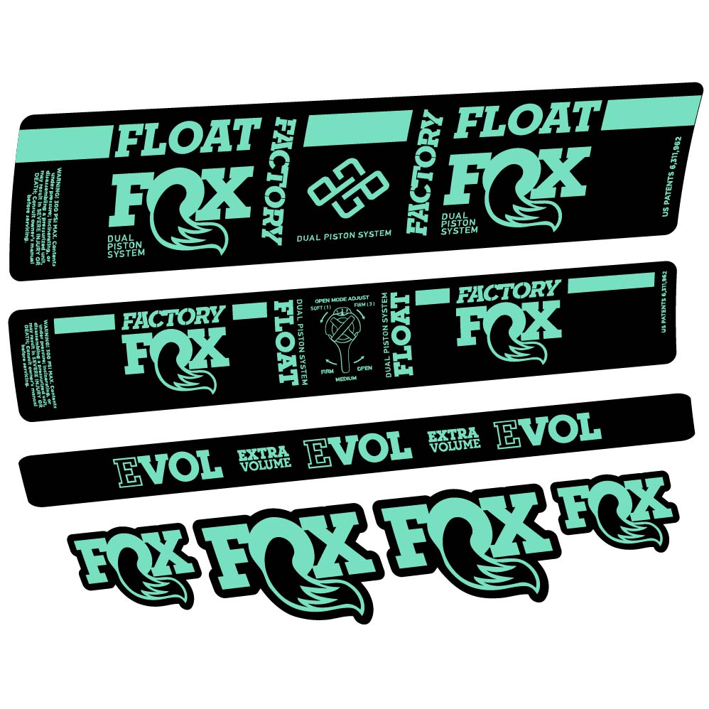 Stickers Fox DPS Factory 2019 compatibles Autocollants amortisseur