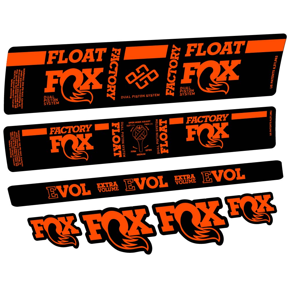 Stickers Fox DPS Factory 2019 compatibles Autocollants amortisseur