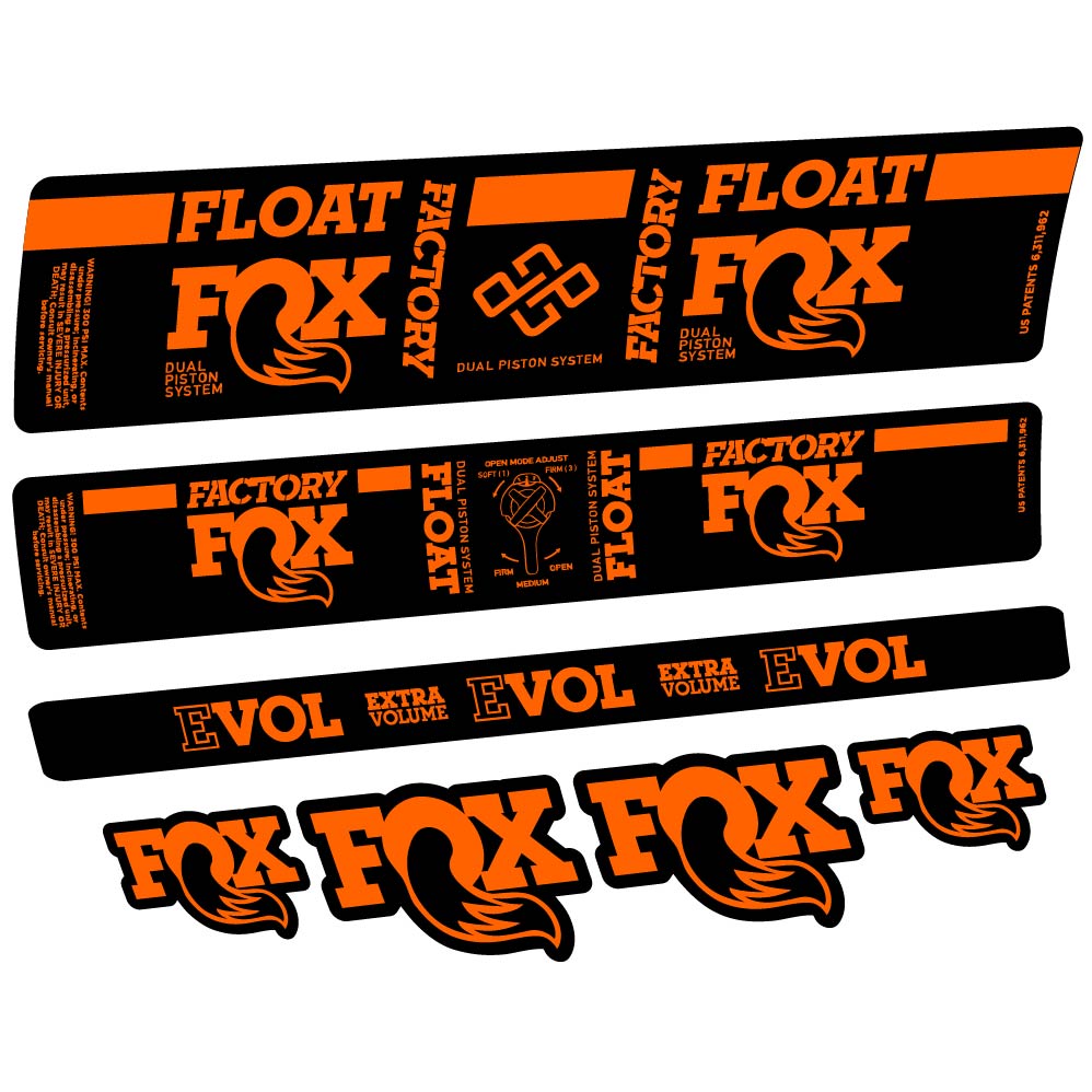 Stickers Fox DPS Factory 2019 compatibles Autocollants amortisseur