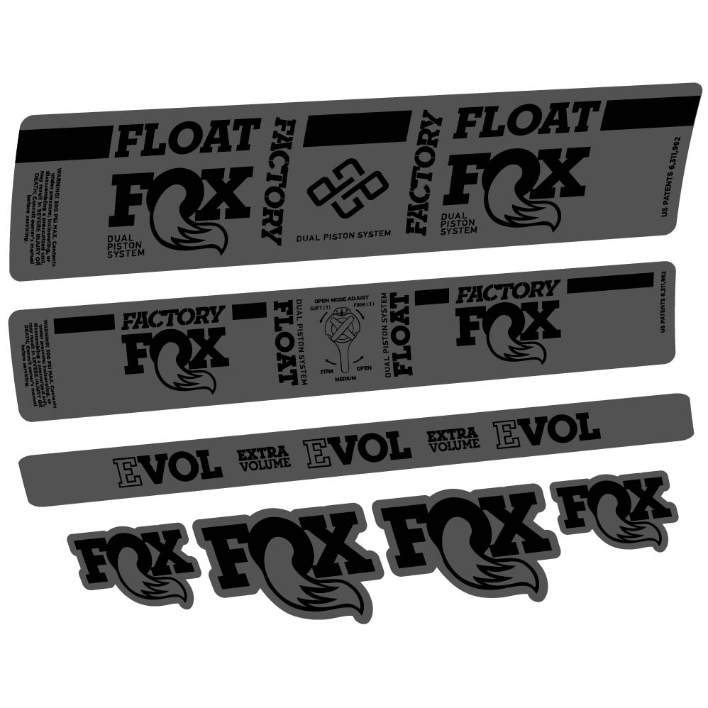 Stickers Fox DPS Factory 2019 compatibles Autocollants amortisseur