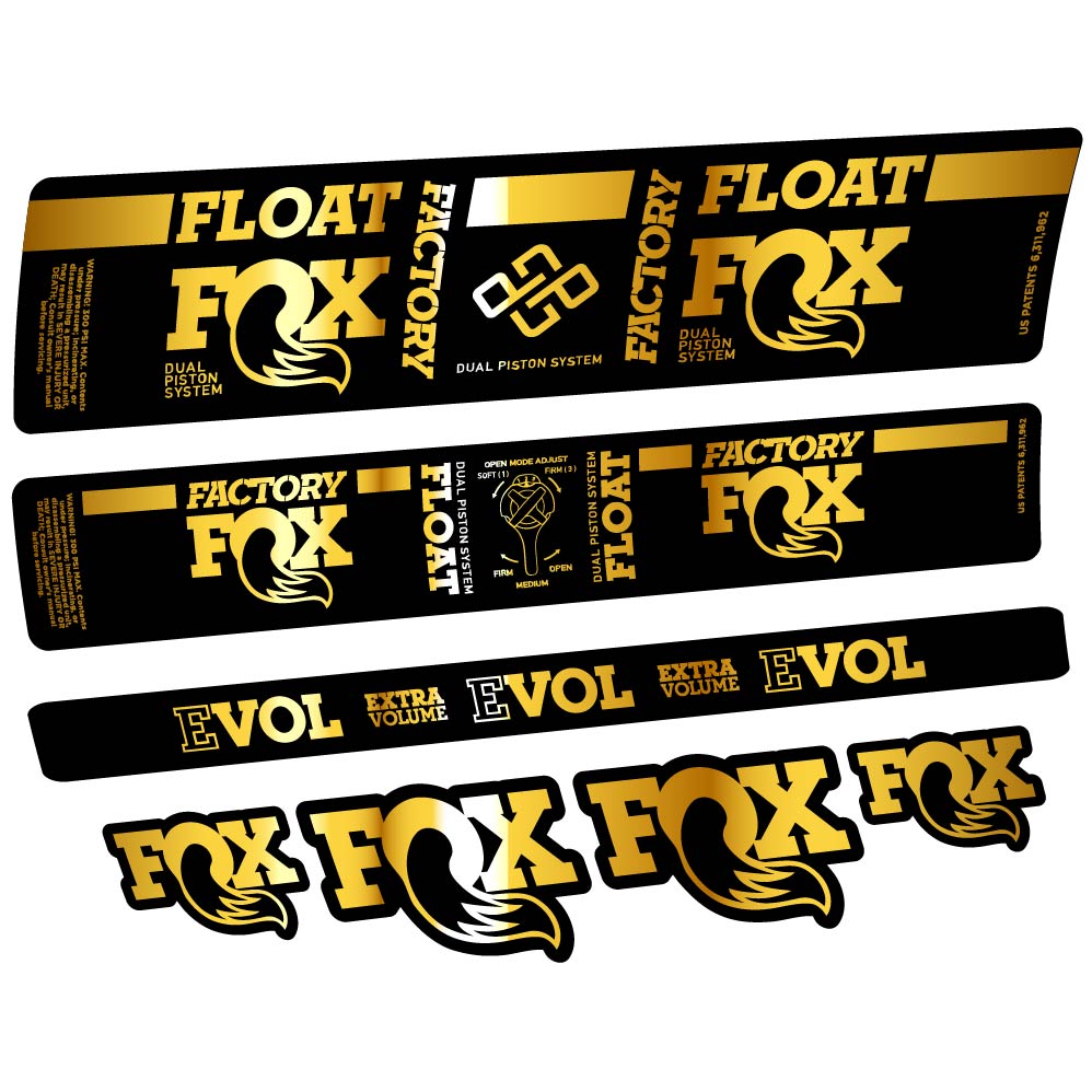 Stickers Fox DPS Factory 2019 compatibles Autocollants amortisseur