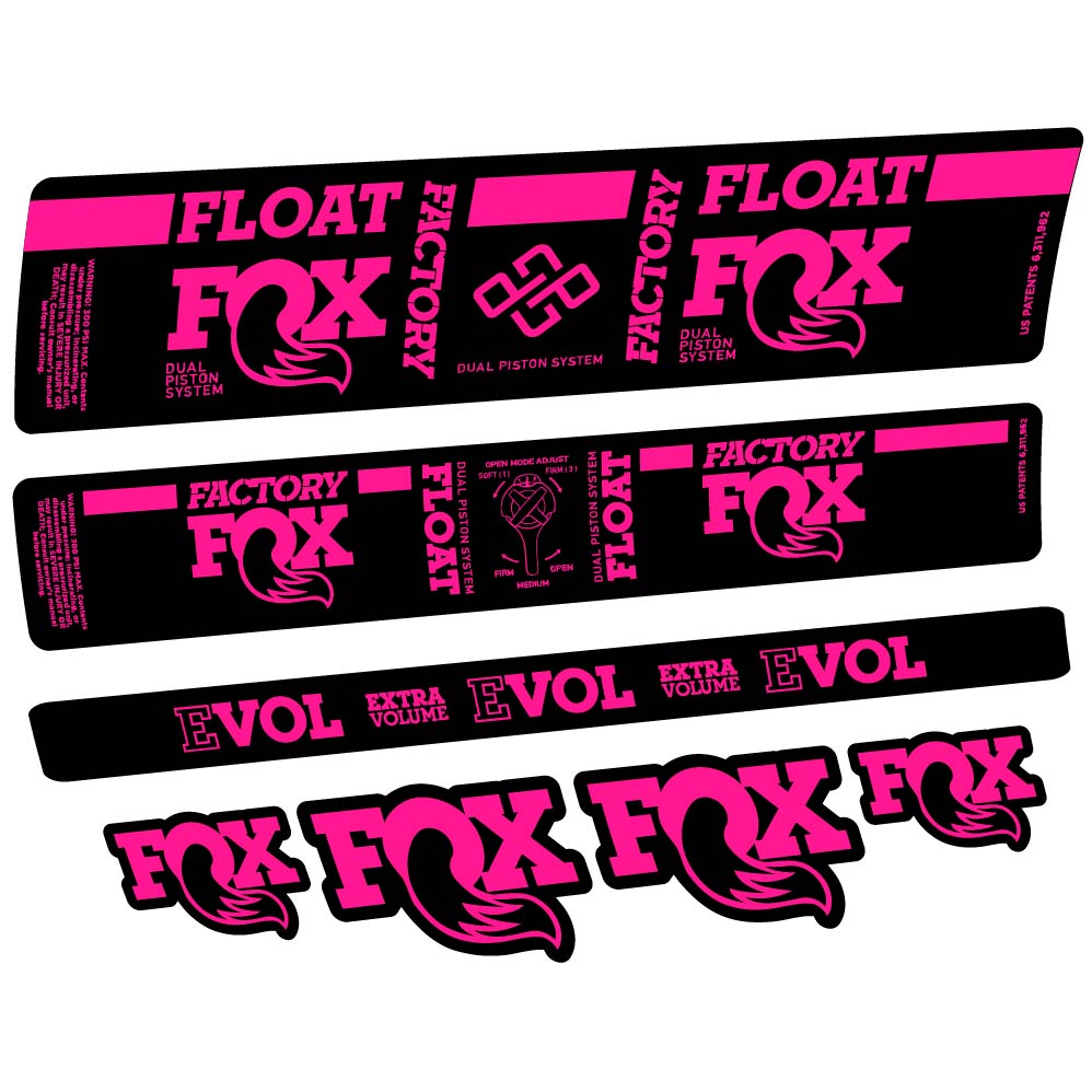 Stickers Fox DPS Factory 2019 compatibles Autocollants amortisseur