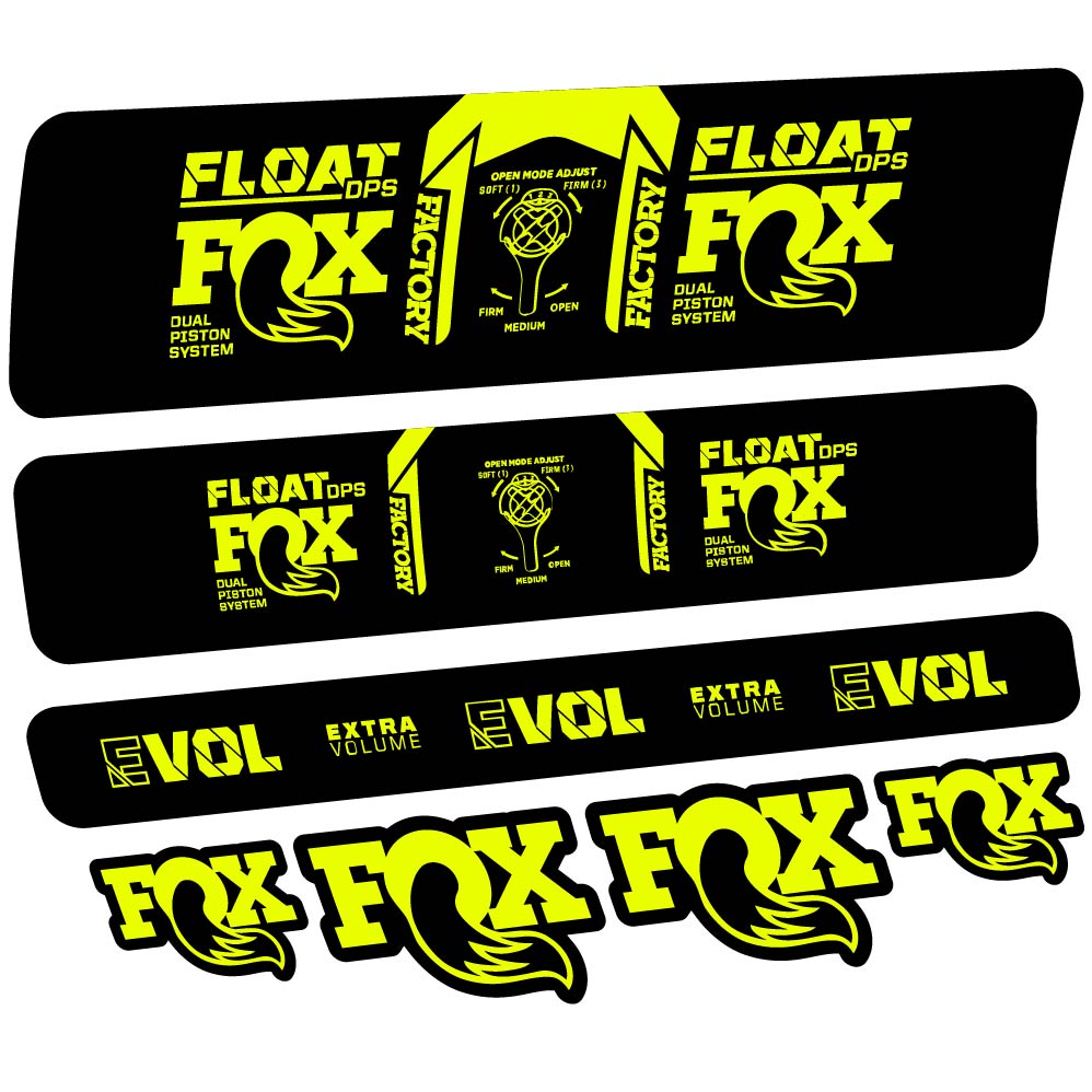 Stickers Fox Float DPS Factory 2021 compatibles Autocollants amortisseur