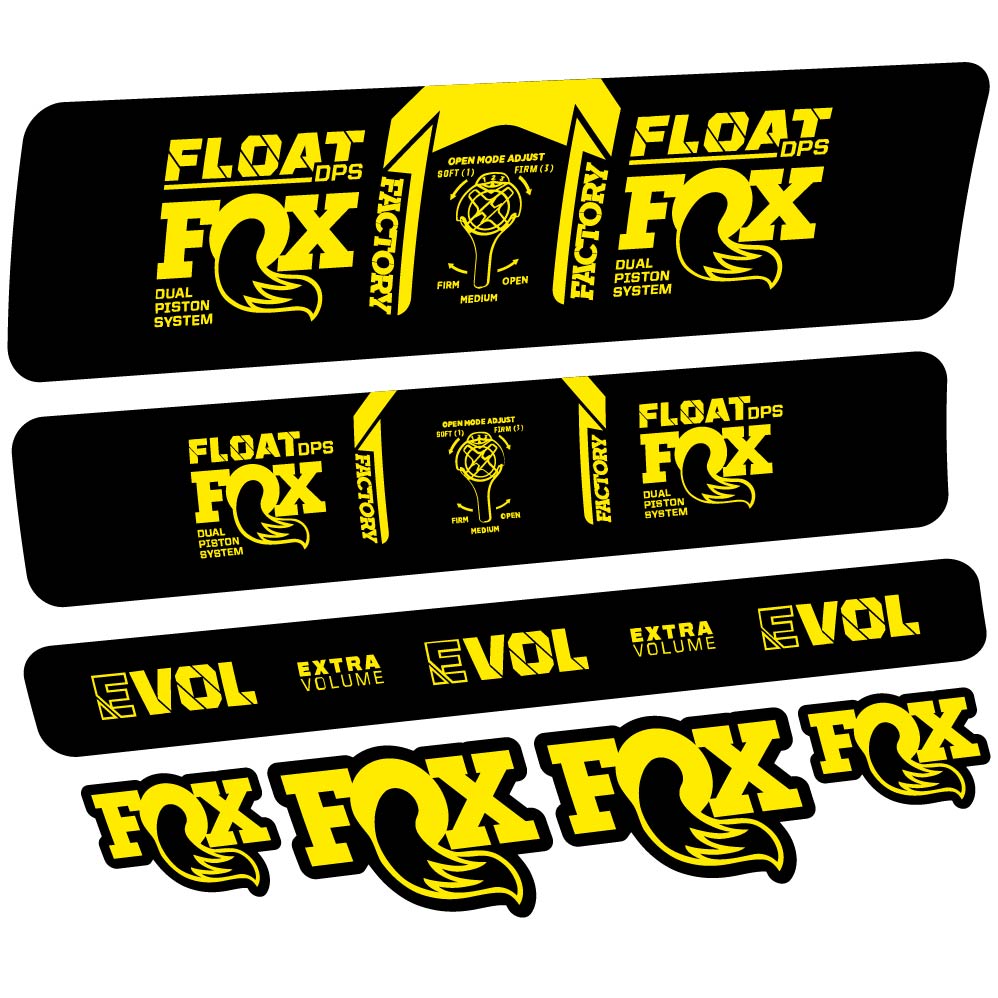 Stickers Fox Float DPS Factory 2021 compatibles Autocollants amortisseur