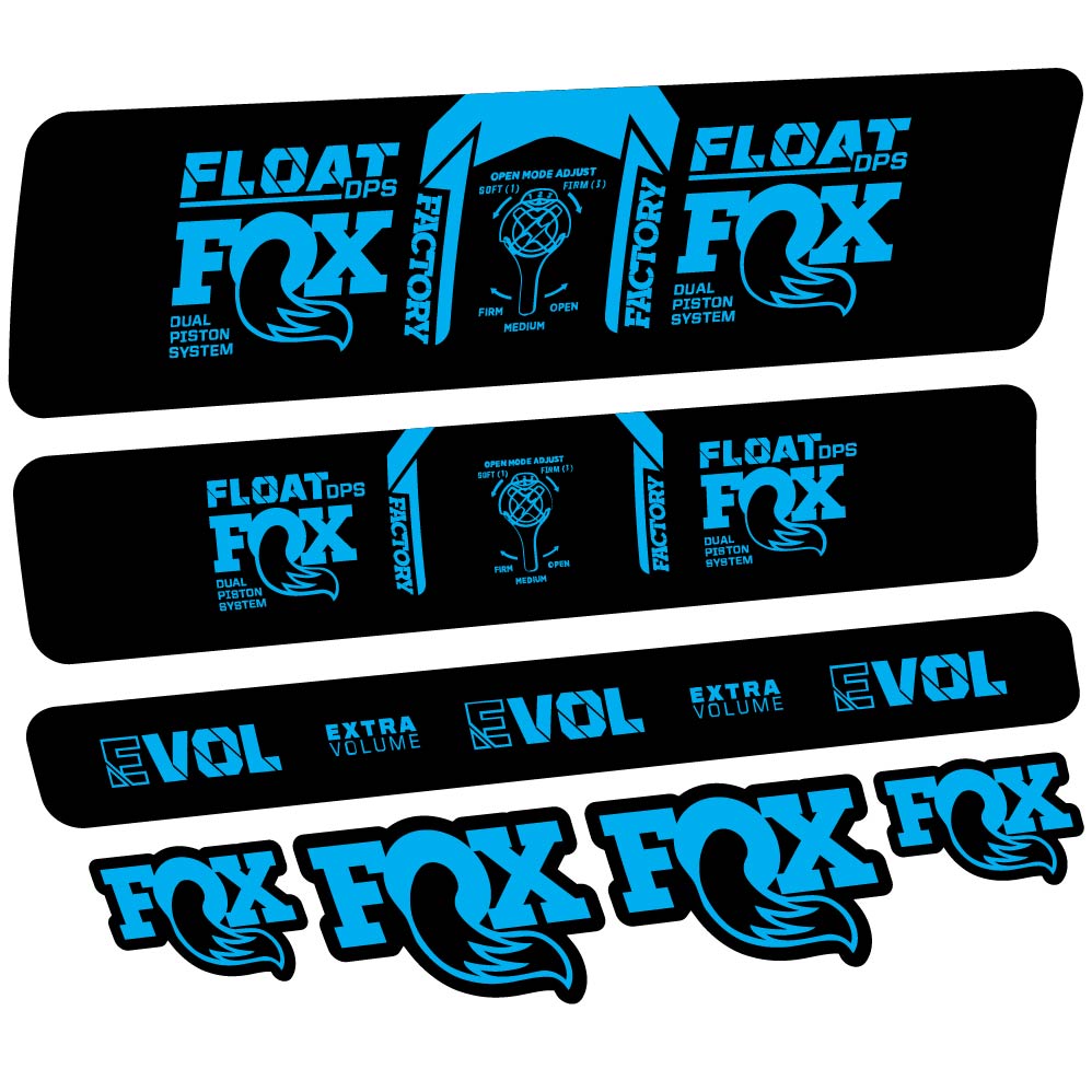 Stickers Fox Float DPS Factory 2021 compatibles Autocollants amortisseur