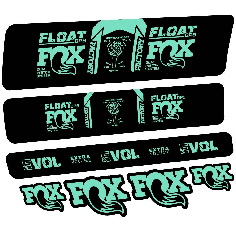 Stickers Fox Float DPS Factory 2021 compatibles Autocollants amortisseur
