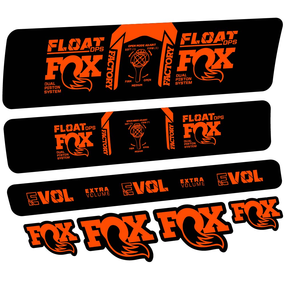 Stickers Fox Float DPS Factory 2021 compatibles Autocollants amortisseur