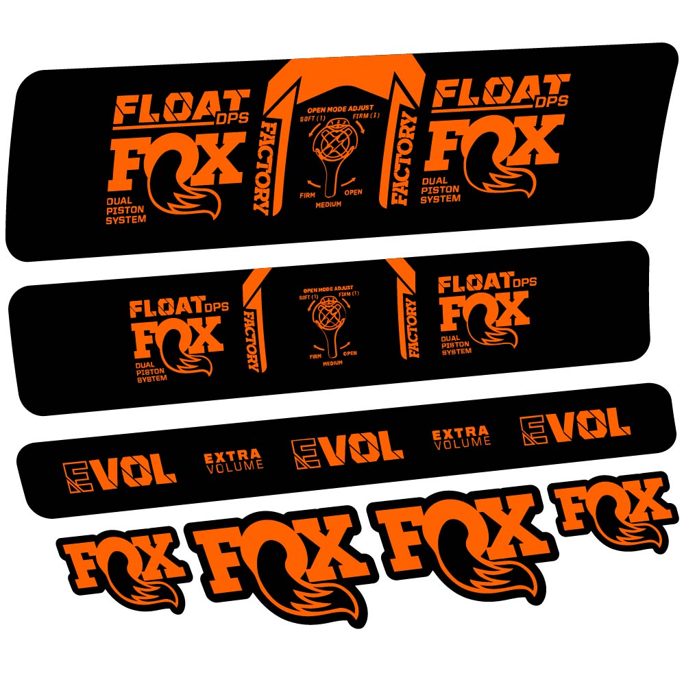 Stickers Fox Float DPS Factory 2021 compatibles Autocollants amortisseur