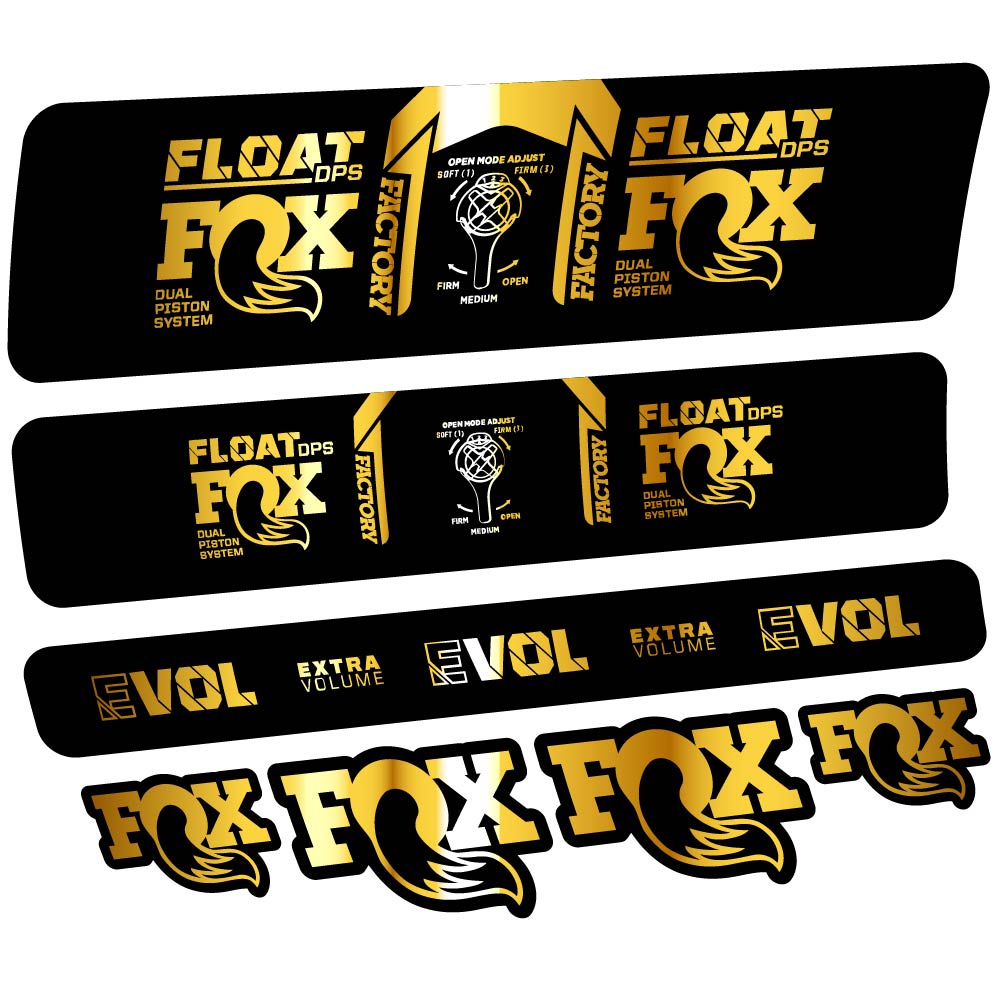 Stickers Fox Float DPS Factory 2021 compatibles Autocollants amortisseur