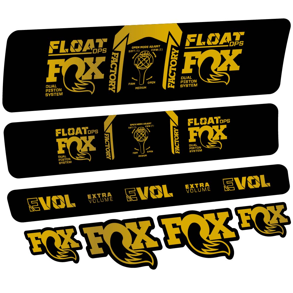 Stickers Fox Float DPS Factory 2021 compatibles Autocollants amortisseur