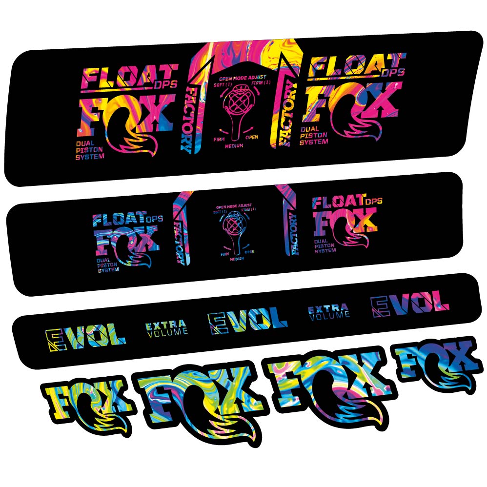 Stickers Fox Float DPS Factory 2021 compatibles Autocollants amortisseur