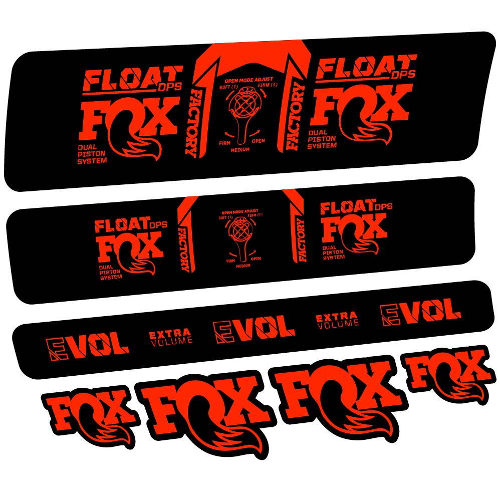 Stickers Fox Float DPS Factory 2021 compatibles Autocollants amortisseur