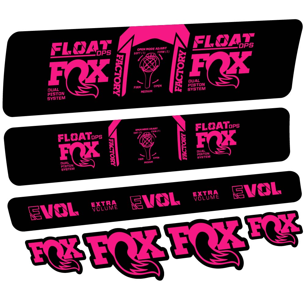 Stickers Fox Float DPS Factory 2021 compatibles Autocollants amortisseur