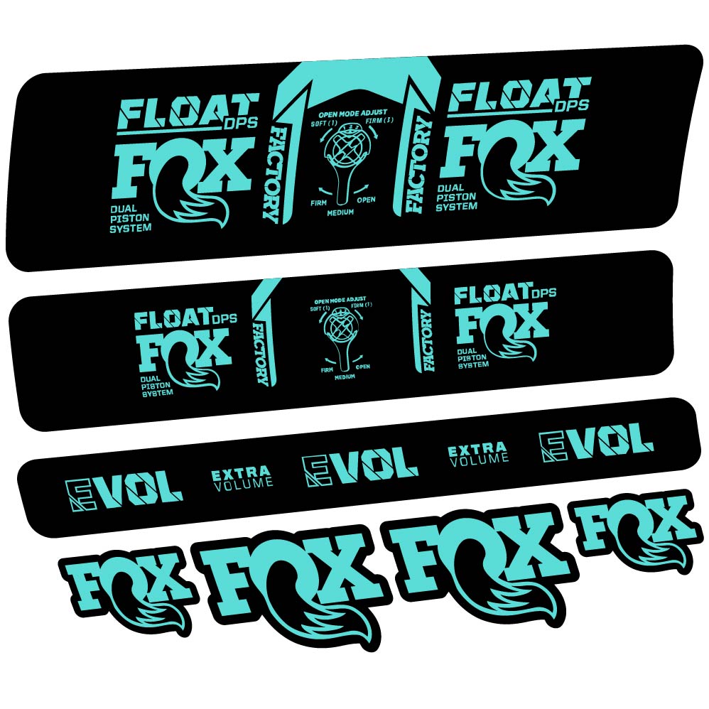 Stickers Fox Float DPS Factory 2021 compatibles Autocollants amortisseur