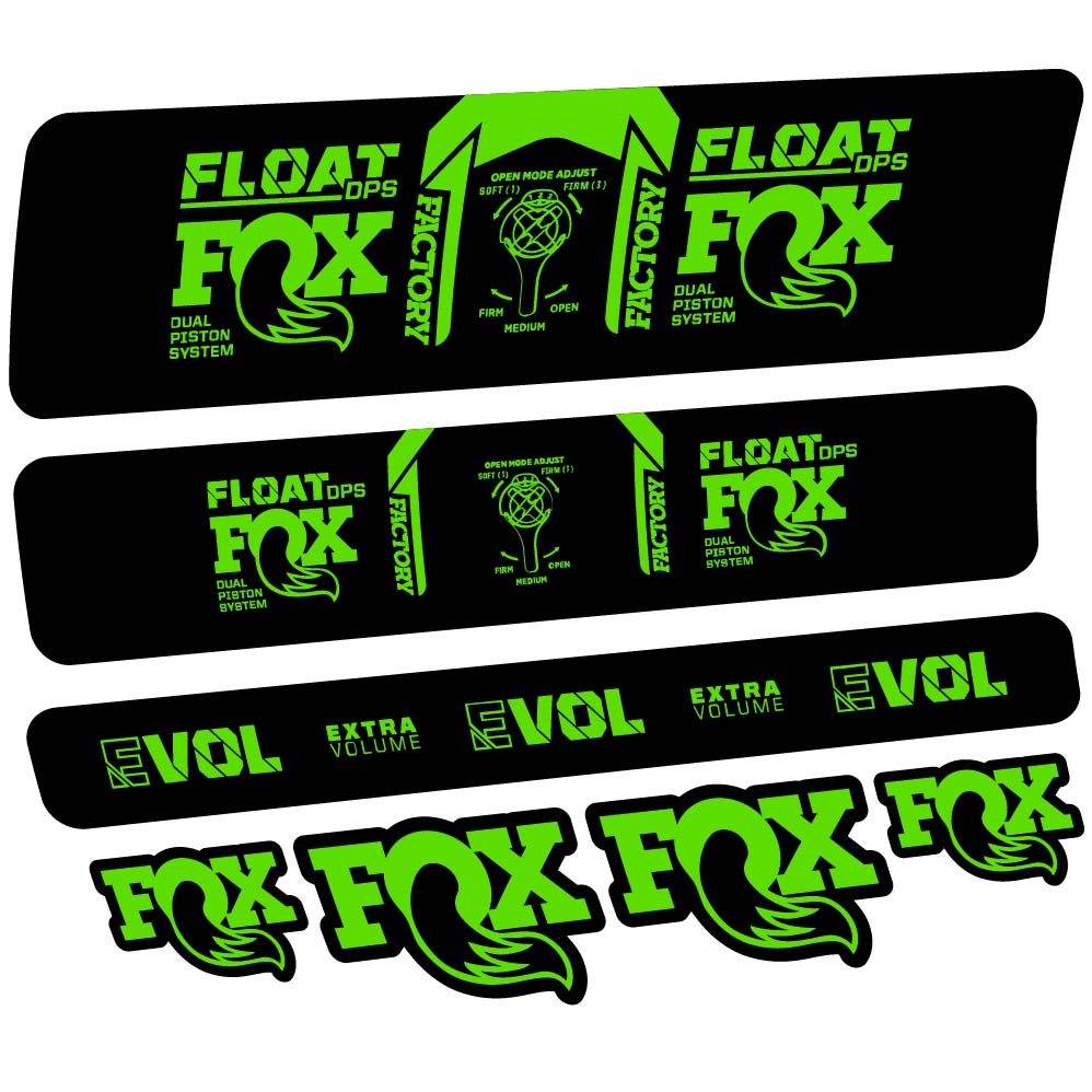 Stickers Fox Float DPS Factory 2021 compatibles Autocollants amortisseur