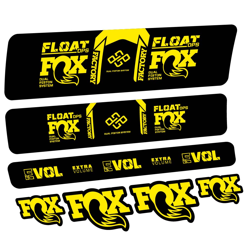 Stickers Fox Float DPS Factory Remote 2021 compatibles Autocollants amortisseur