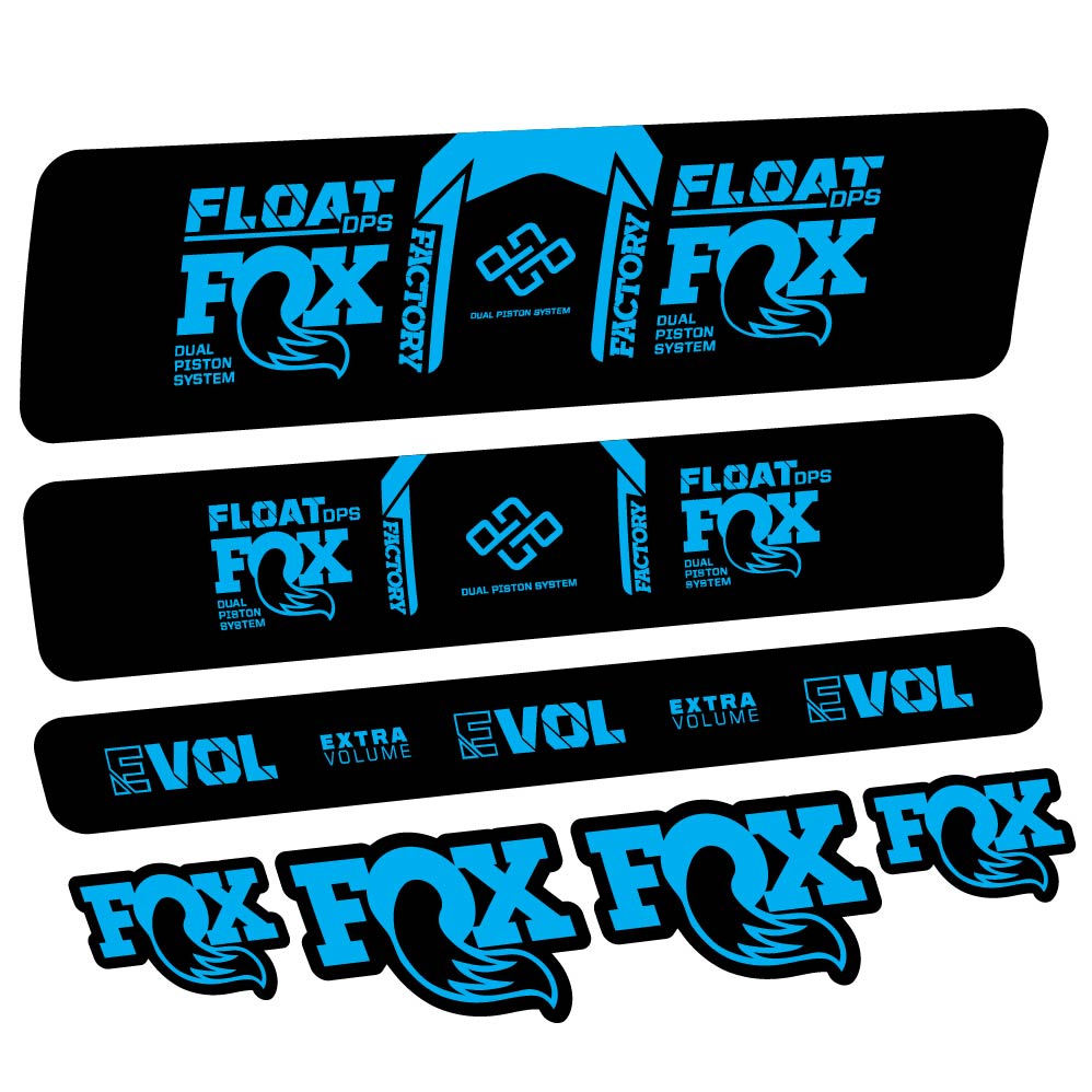 Stickers Fox Float DPS Factory Remote 2021 compatibles Autocollants amortisseur