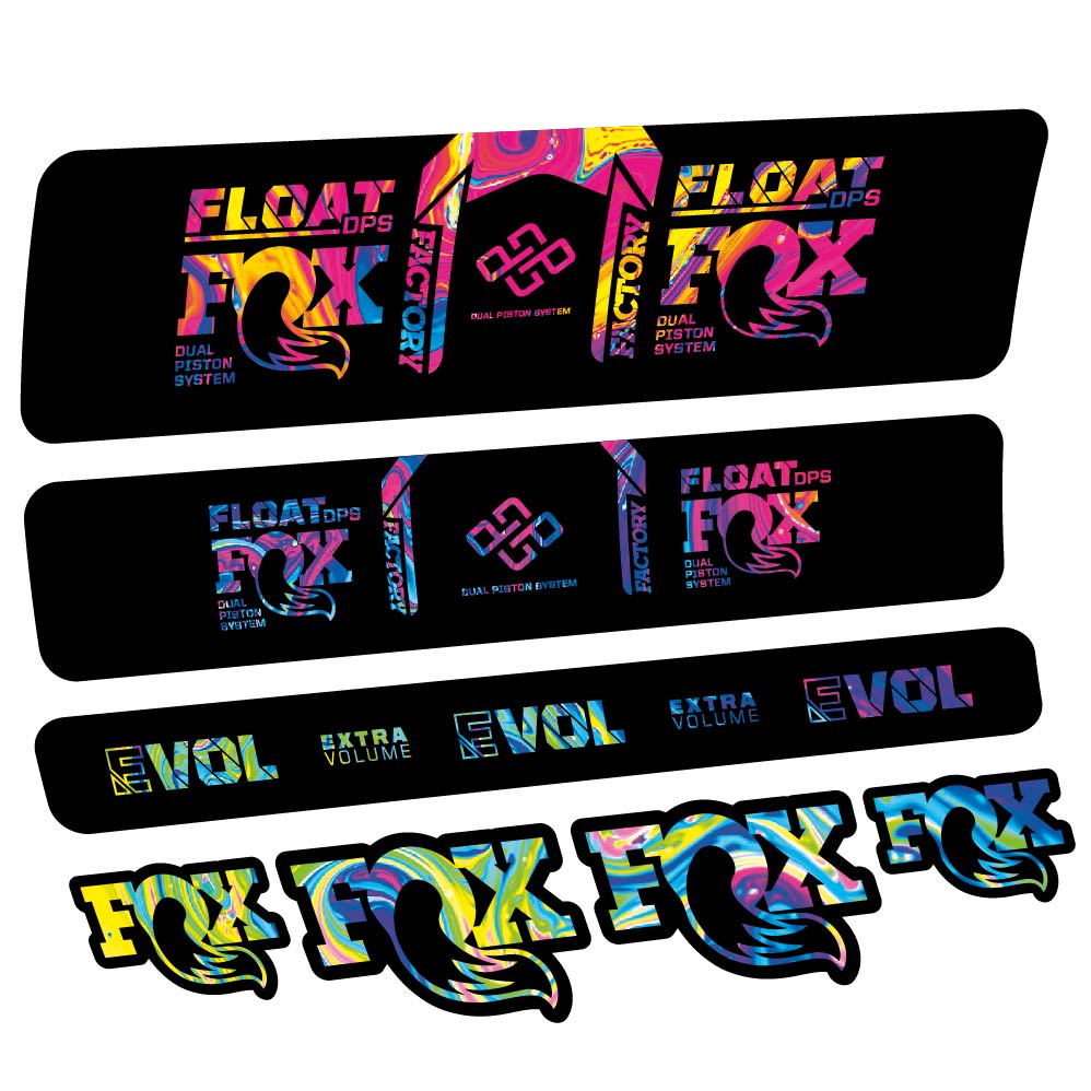 Stickers Fox Float DPS Factory Remote 2021 compatibles Autocollants amortisseur
