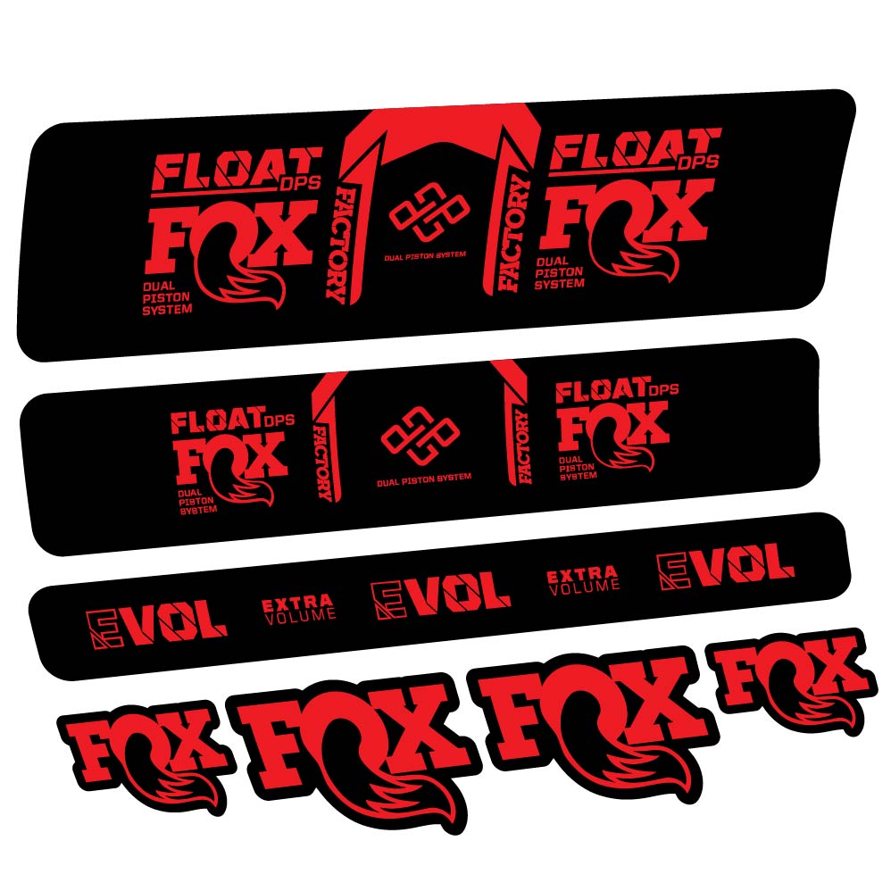 Stickers Fox Float DPS Factory Remote 2021 compatibles Autocollants amortisseur