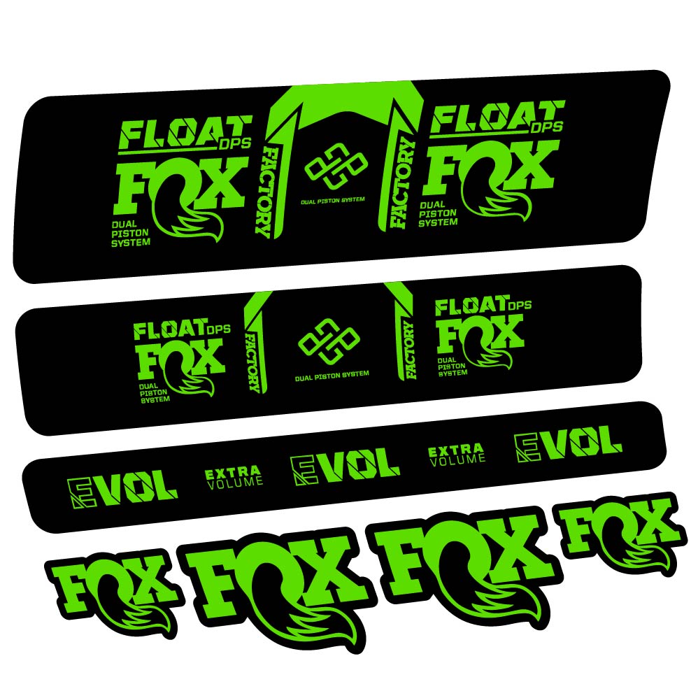 Stickers Fox Float DPS Factory Remote 2021 compatibles Autocollants amortisseur