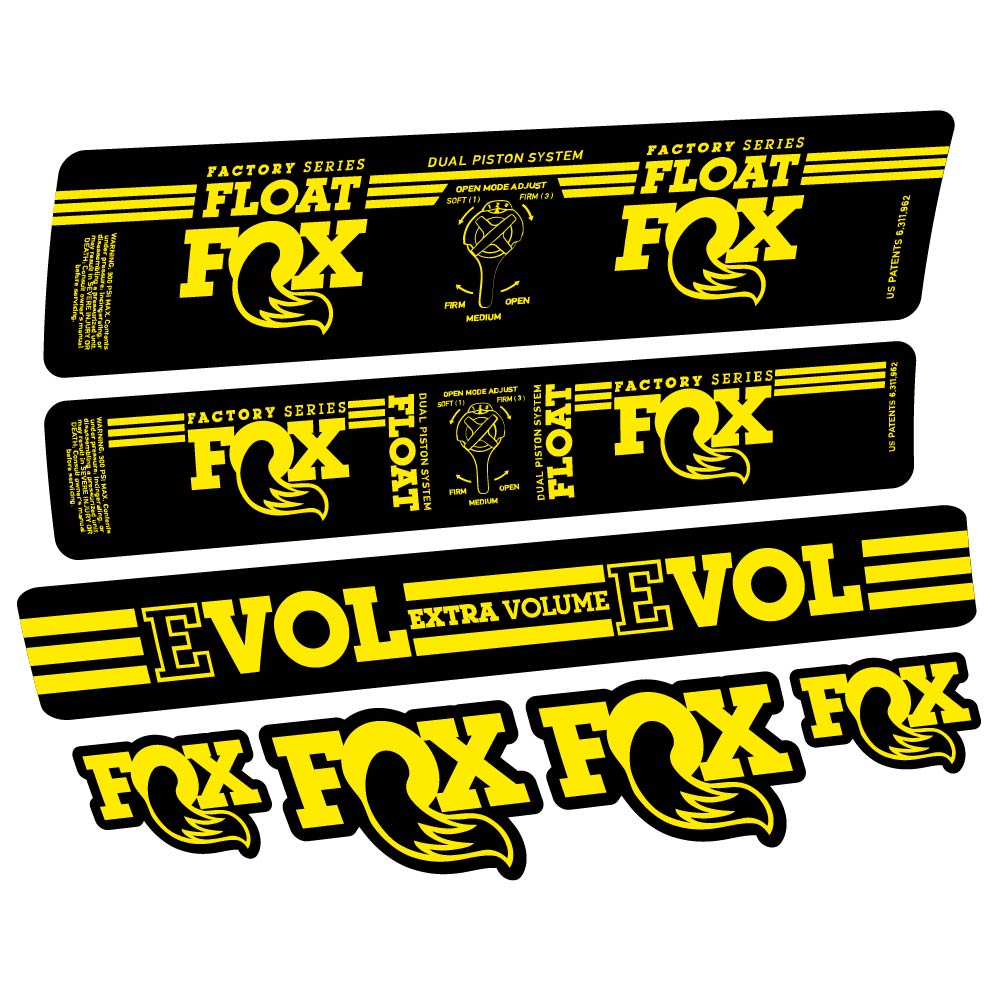 Stickers Fox Float DPS Factory 2016 compatibles Autocollants amortisseur