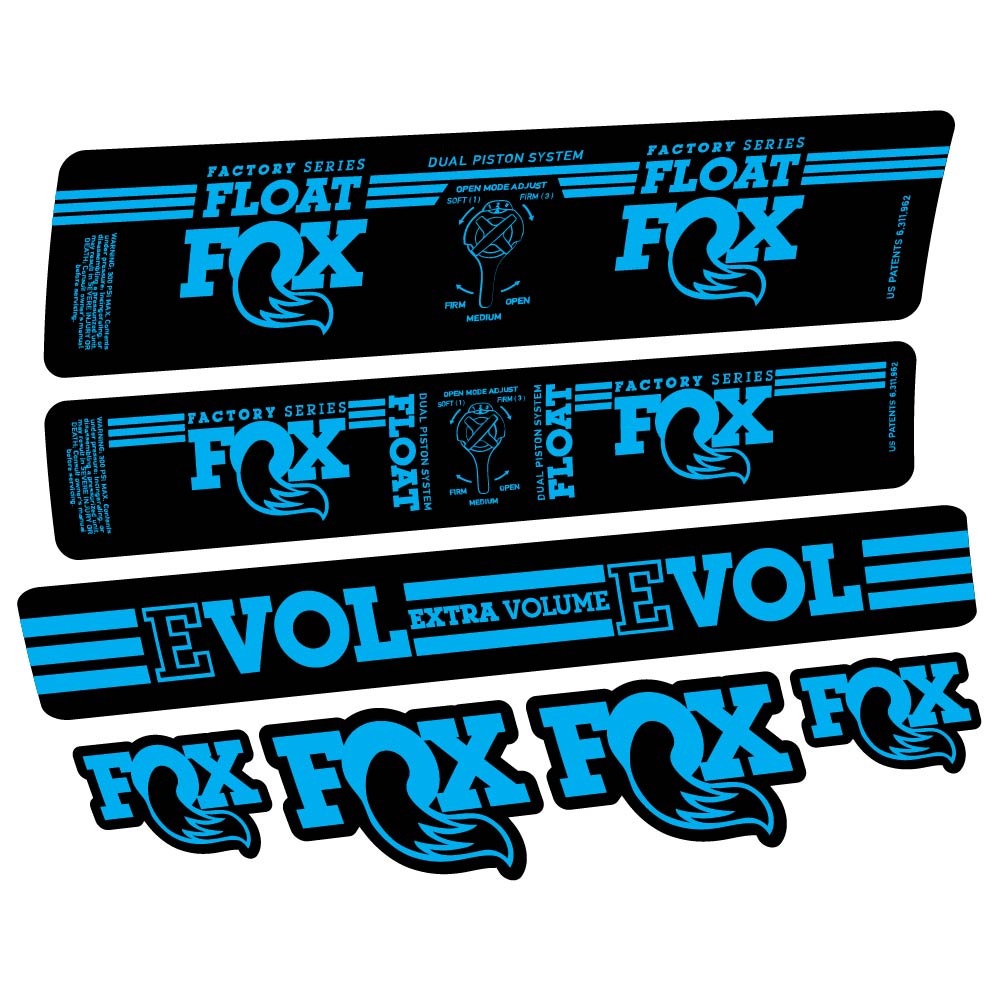 Stickers Fox Float DPS Factory 2016 compatibles Autocollants amortisseur