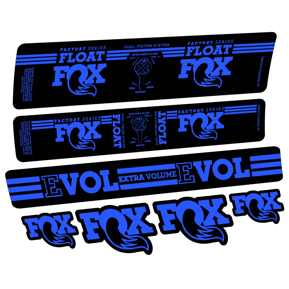 Stickers Fox Float DPS Factory 2016 compatibles Autocollants amortisseur