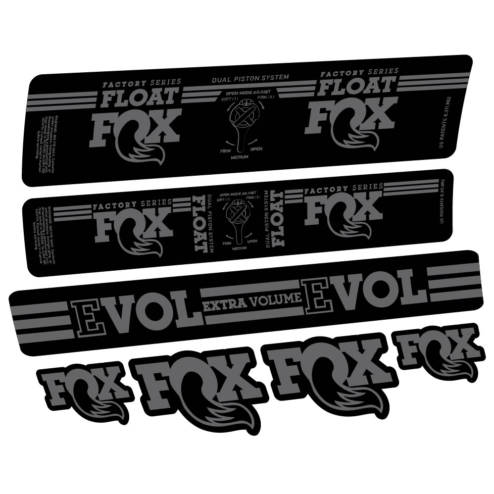 Stickers Fox Float DPS Factory 2016 compatibles Autocollants amortisseur
