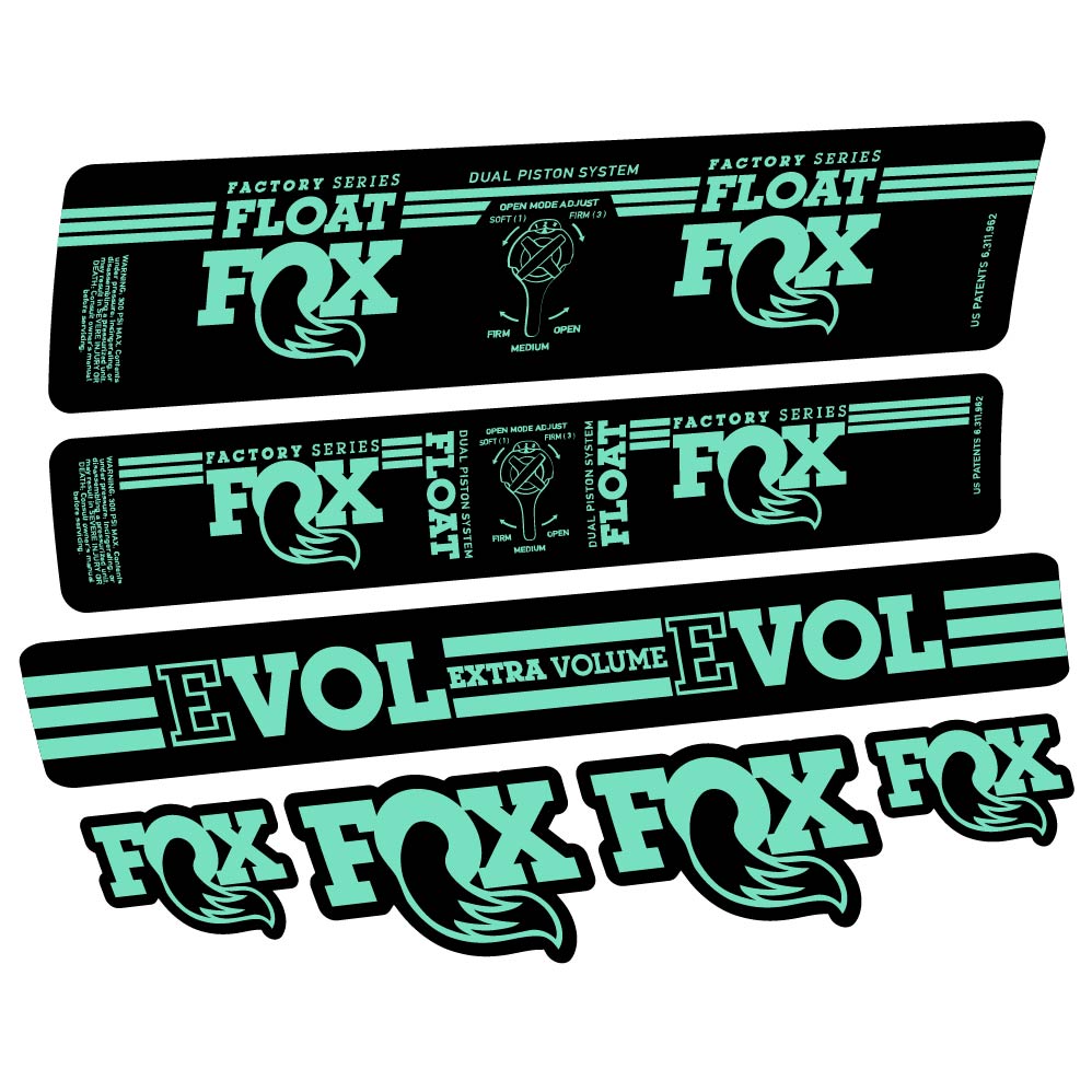 Stickers Fox Float DPS Factory 2016 compatibles Autocollants amortisseur
