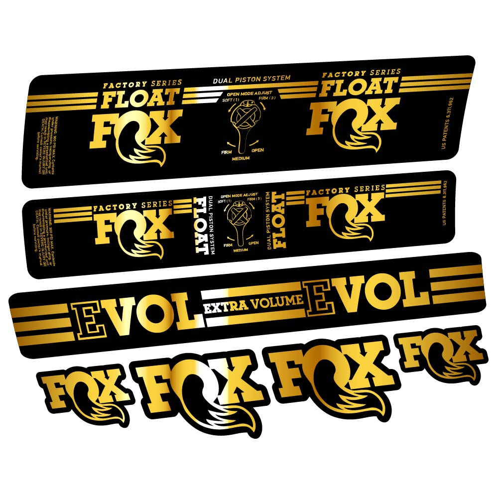 Stickers Fox Float DPS Factory 2016 compatibles Autocollants amortisseur
