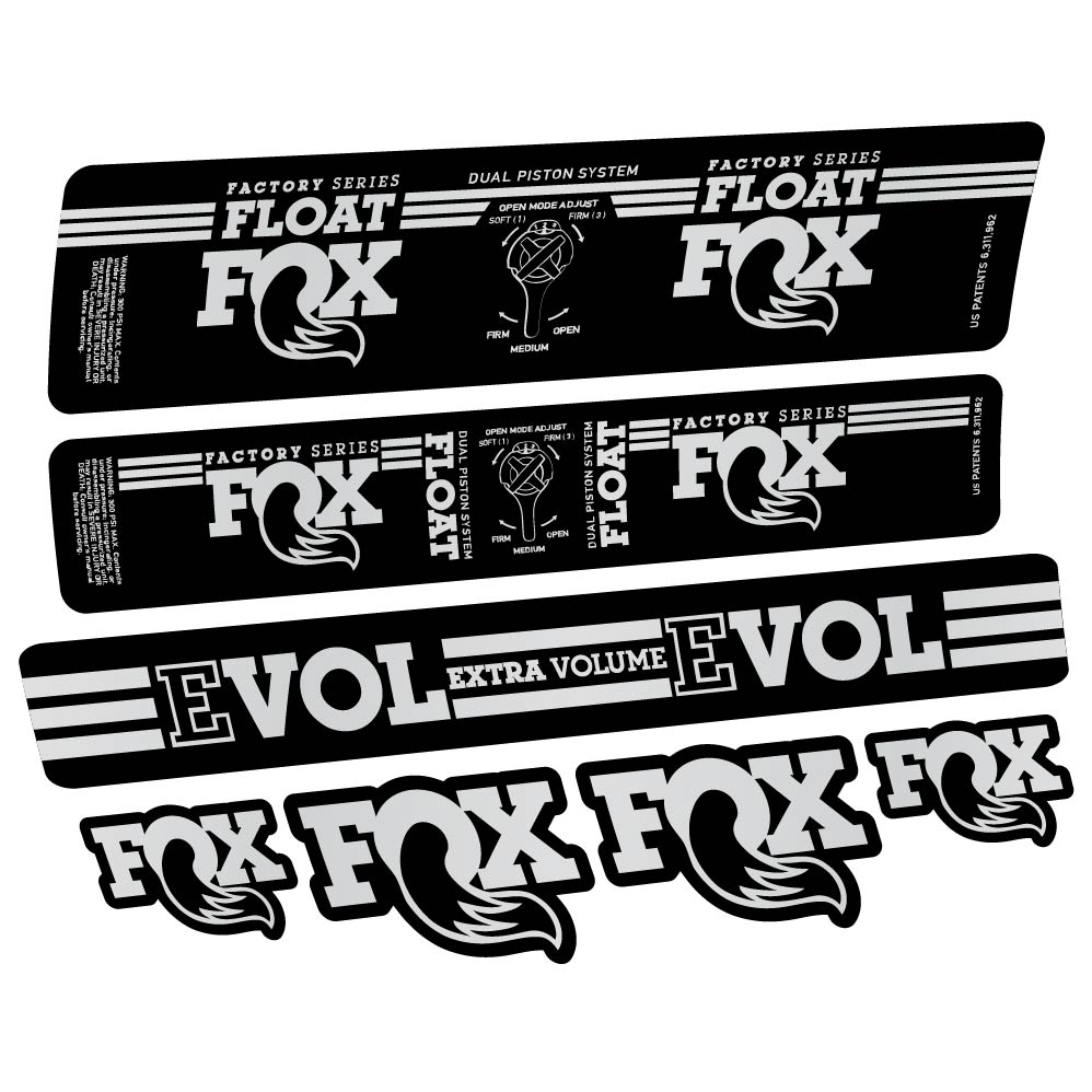 Stickers Fox Float DPS Factory 2016 compatibles Autocollants amortisseur