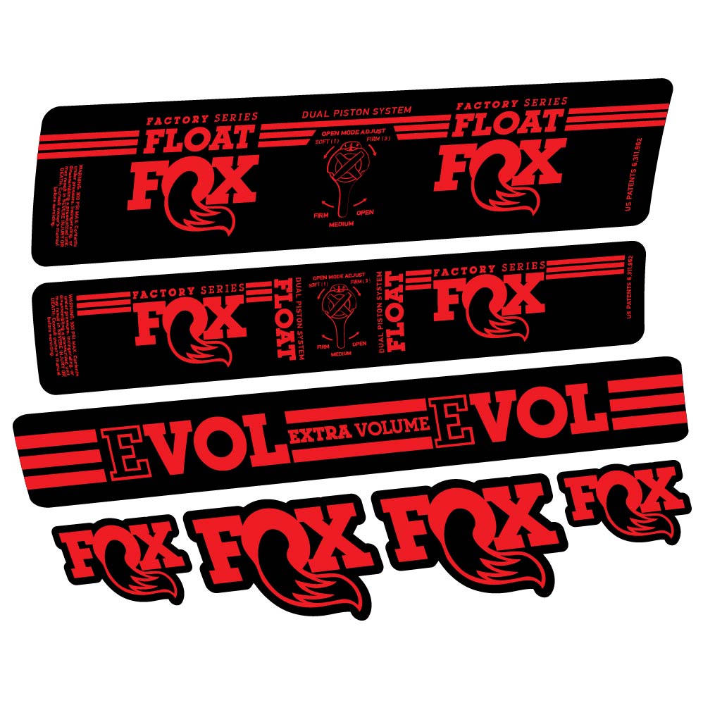 Stickers Fox Float DPS Factory 2016 compatibles Autocollants amortisseur