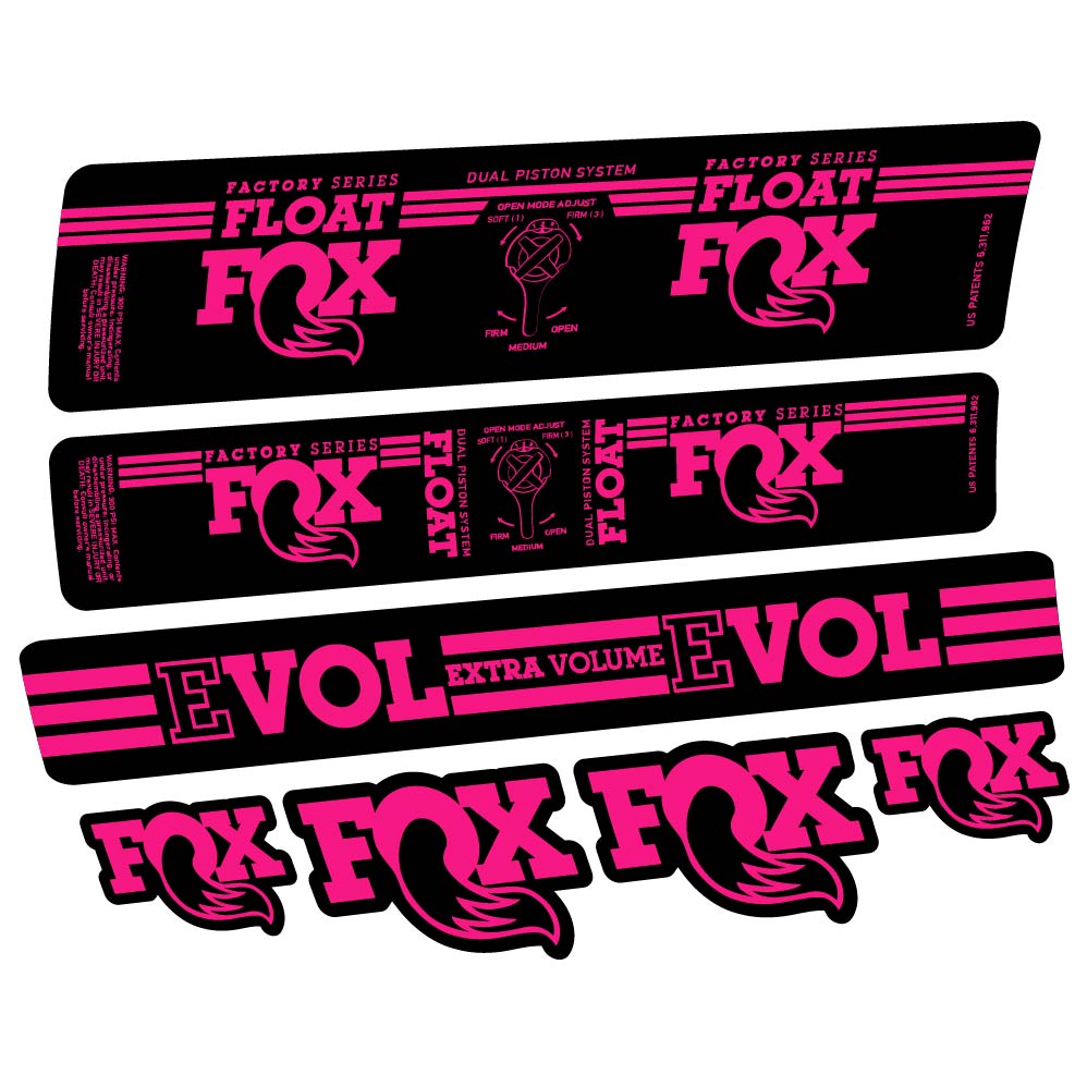 Stickers Fox Float DPS Factory 2016 compatibles Autocollants amortisseur