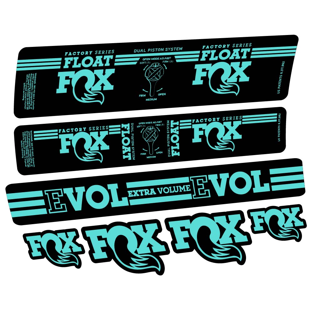 Stickers Fox Float DPS Factory 2016 compatibles Autocollants amortisseur