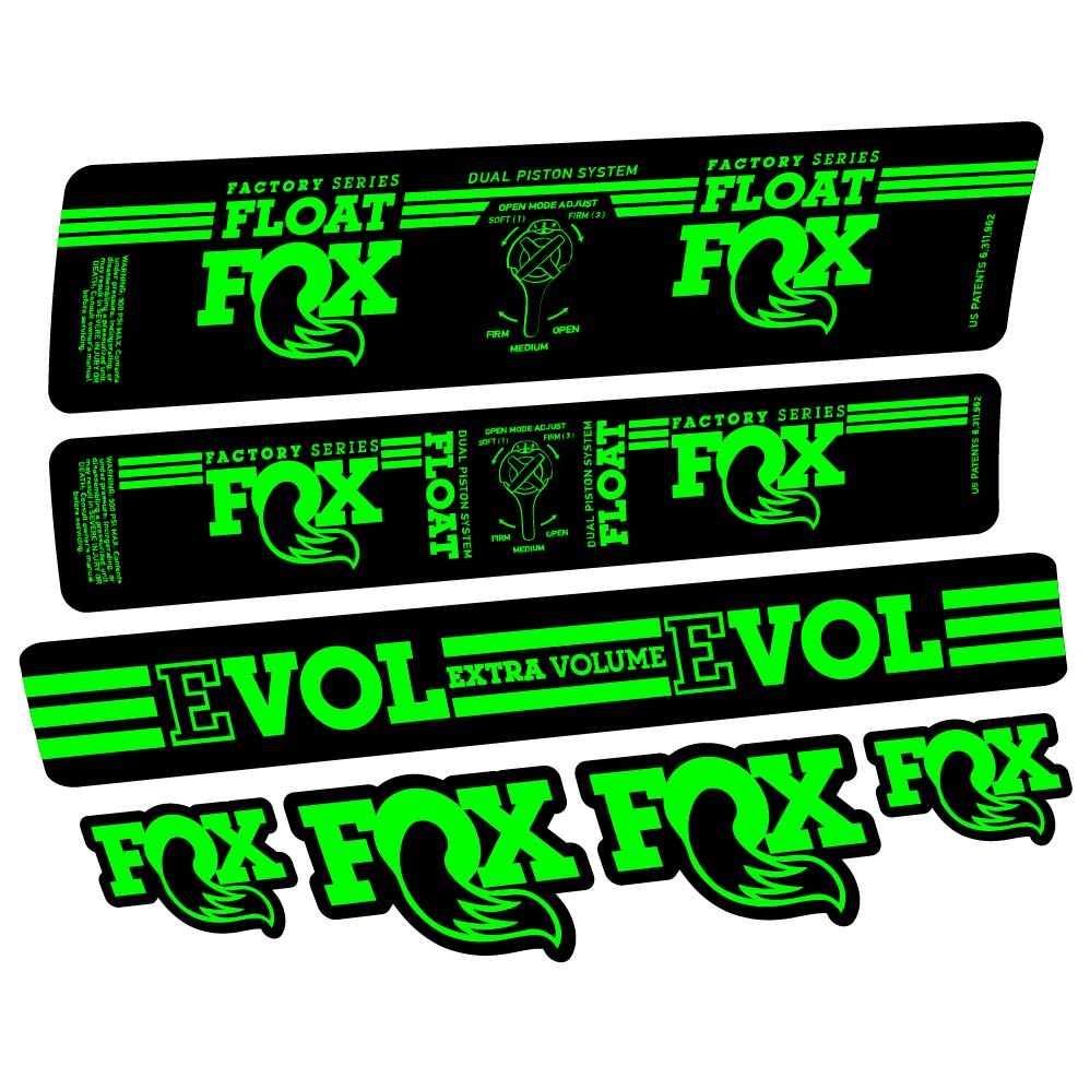 Stickers Fox Float DPS Factory 2016 compatibles Autocollants amortisseur