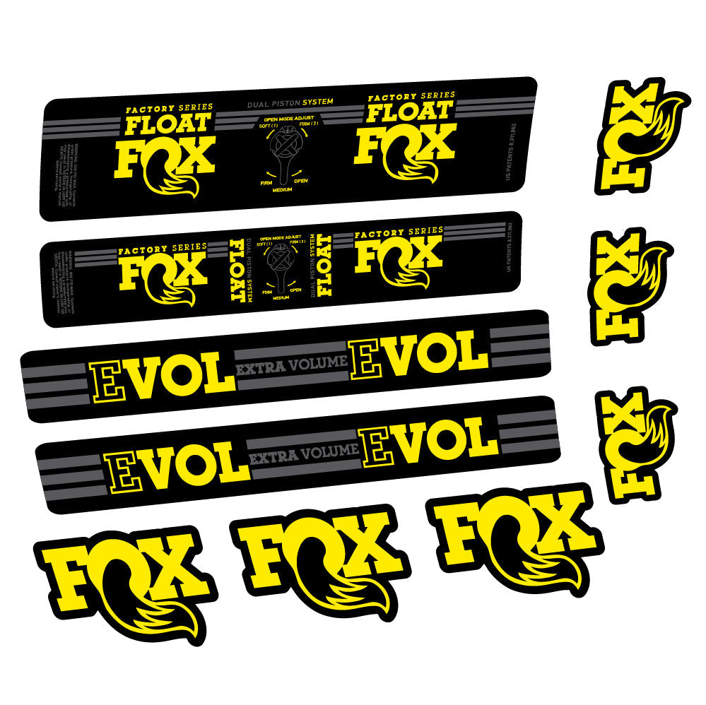 Stickers Fox Float DPS Factory compatibles Autocollants amortisseur