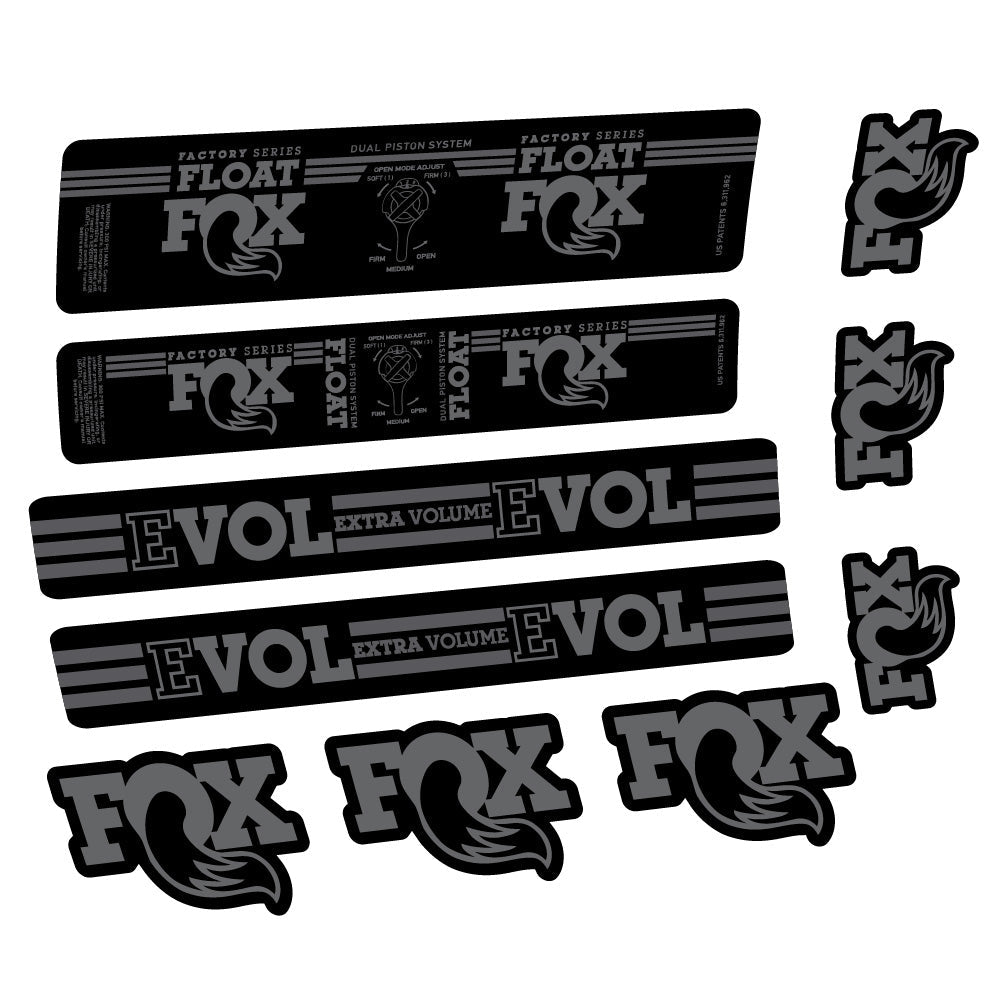 Stickers Fox Float DPS Factory compatibles - Autocollants amortisseur VTT