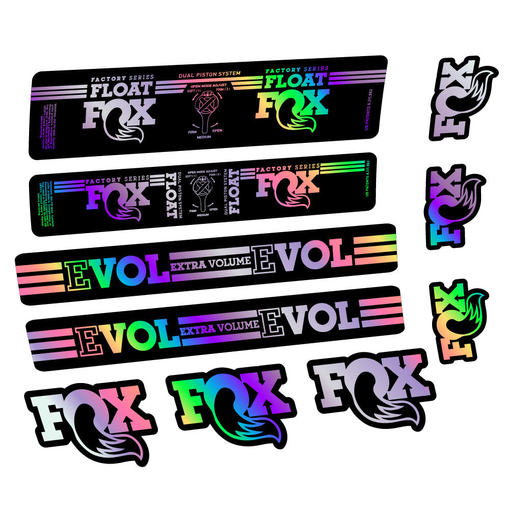 Stickers Fox Float DPS Factory compatibles - Autocollants amortisseur VTT