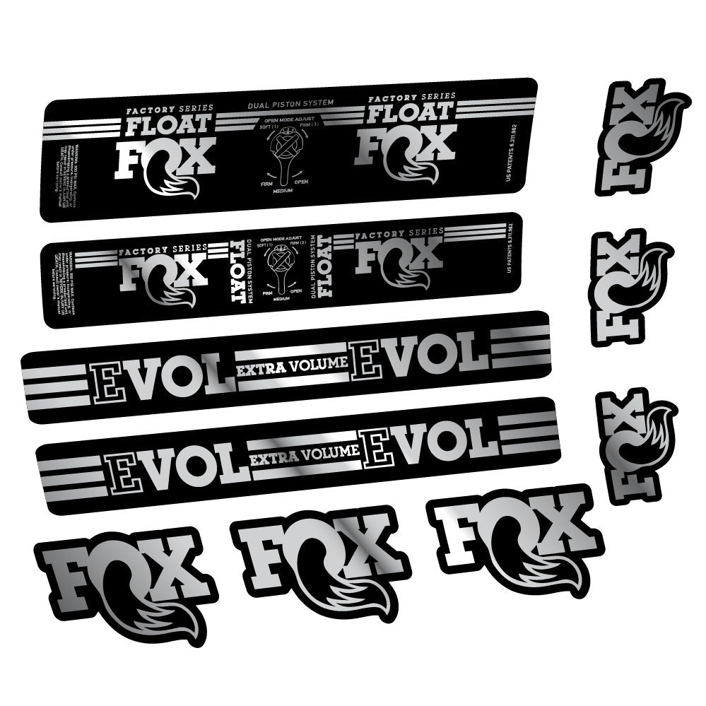 Stickers Fox Float DPS Factory compatibles - Autocollants amortisseur VTT